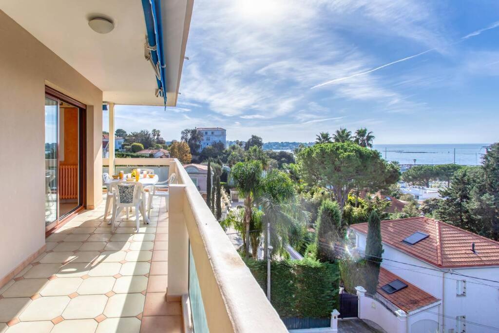 A6- 2 Bdr Incredible Sea View - Ac, Garage & Terrace Leilighet Antibes Eksteriør bilde